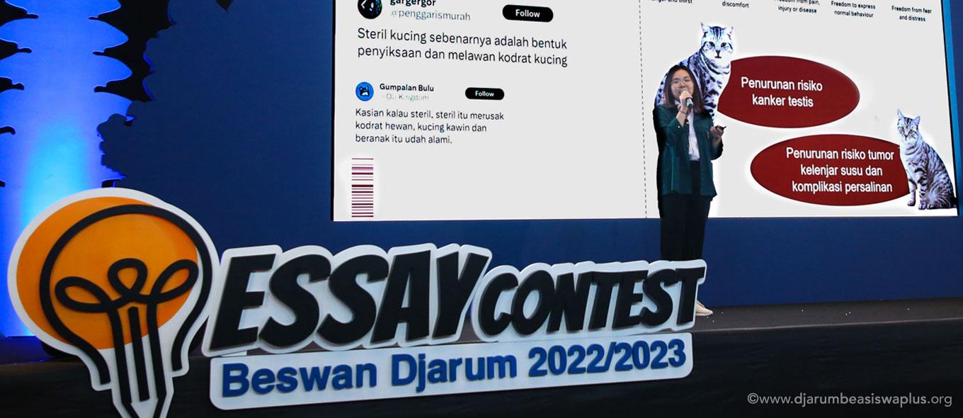 Isu Populasi Kucing Liar Antar Mahasiswi ITB Juara Essay Contest Beswan Djarum 2022/2023